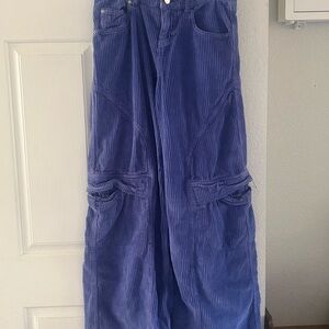 Urban Outfitters Women's Blue Corduroy Pants